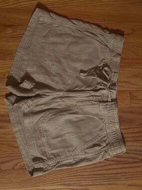 American Eagle Outfitters Tan Elastic Waist Shorts